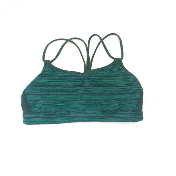 lululemon athletica Other - Lululemon Strappy Back Emerald Green Bra